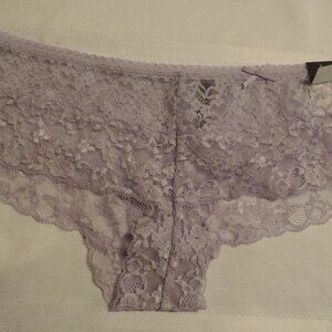Ambrielle Size 7 L Cheeky Lace Pastel Lilac Panty NWT